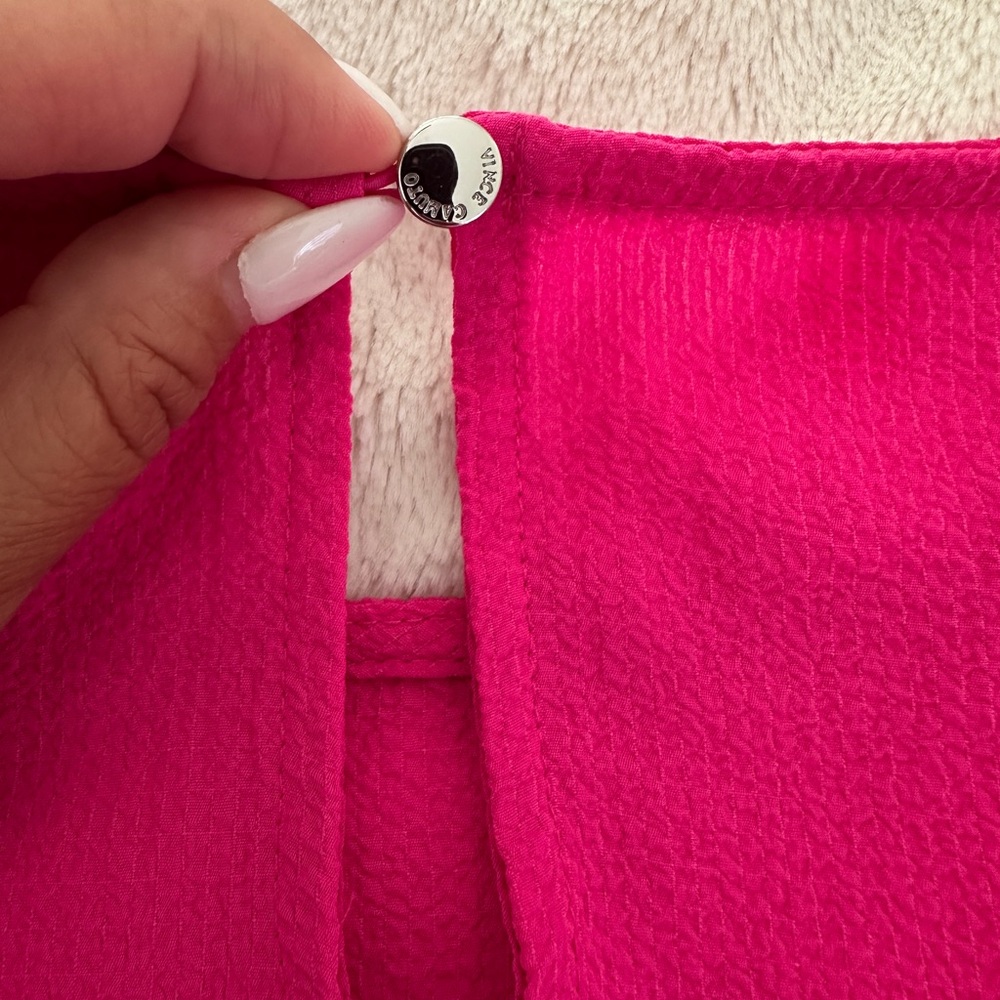Vince Camuto Fuchsia Textured Blouse - Picture 4 of 5